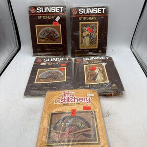 SUNSET And Jiffy Stitchery Kits 393, 240, 241, 392